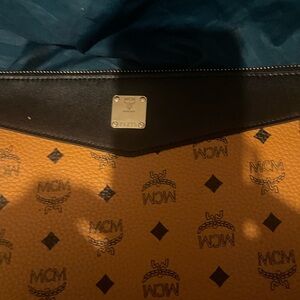 MCM Cognac and Black Backpack